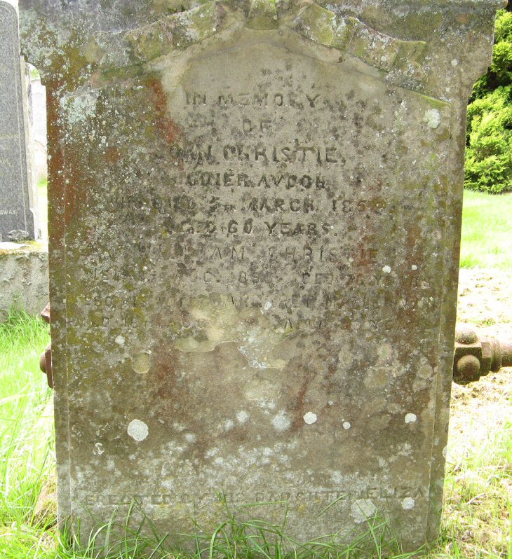 Photo of headstones/Margaret MacLennan d1896 hdstn Avoch chyd